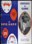 1955-57 Ray Nitschke University of Illinois Program & Media Guide - Lot of 4 Green Bay Packers Legend