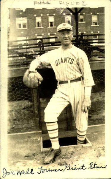 1923 Joe Wall New York Giants "The Sporting News Collection Archives" Original 3" x 4.5" Photo (Sporting News Collection Hologram/MEARS Photo LOA)