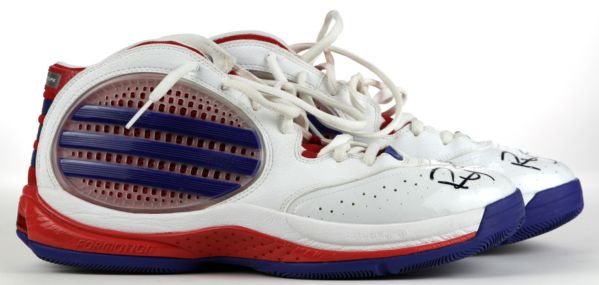 2009-10 Rodney Stuckey Detroit Pistons Signed Game Worn Shoes - MEARS LOO - JSA