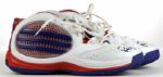 2009-10 Rodney Stuckey Detroit Pistons Signed Game Worn Shoes - MEARS LOO - JSA