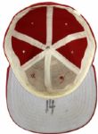 1970s Pete Rose Cincinnati Reds Game Worn Cap (MEARS Auction LOA)