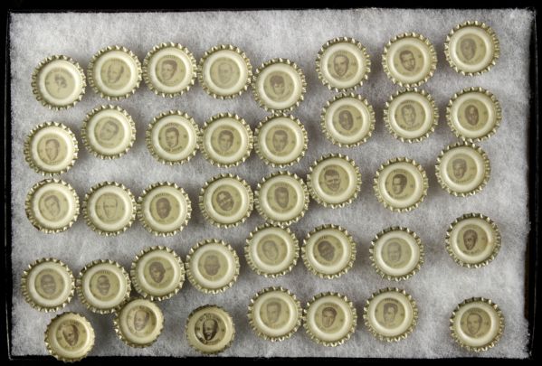 1965 Green Bay Packers Coke Unused Factory Fresh Bottle Cap Collection - Lot of 39