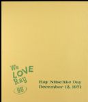1971 Ray Nitschke Day Stationery With Envelope & Card Green Bay Packers Legend