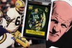 1990s Ray Nitschke Green Bay Packers Signed Card 8" x 10" & Drawing - JSA