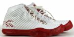 2009-10 Allen Iverson Philadelphia 76ers Signed Game Worn Shoes - MEARS LOO - JSA
