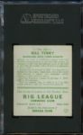 1933 Goudey Giants Bill Terry #125 SGC 50 VG/EX 4