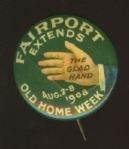 1908 Fairport Extends The Glad Hand Pinback