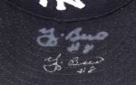 1976-83 Yogi Berra Game Worn Signed Yankees Coach's Cap - JSA & MEARS Auction LOA