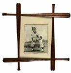 1961 Luis Aparicio Chicago White Sox With Mini-Bat Frame - JSA