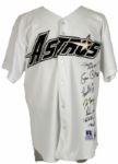 1990s Houston Astros Multi Signed Jersey With Nolan Ryan Roger Clemens & Others  - MLB & Tri Star Holograms - JSA