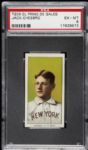 1909 - 11 T206 Jack Chesbro New York Highlanders El Principe De Gales Back Card - PSA EX/MT 6
