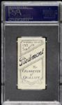 1909 -11 T206 Nap Lajoie Cleveland Naps Throwing  Piedmont Back Card - PSA 1 PR
