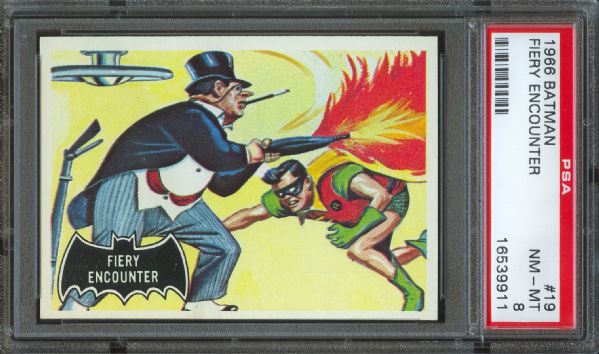 1966 Batman (Black) Fiery Encounter #19 PSA NM-MT 8