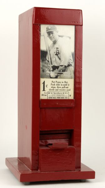 1910s-20s Exhibit Card Table Top Dispenser 1 Cent Machine