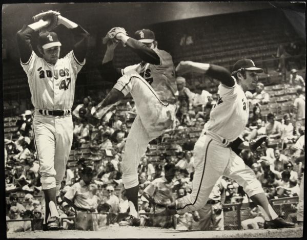1971 Andy Messersmith California Angels "The Sporting News Collection Archives" Original First Generation 11" x 14" Choice Jumbo Oversized Photo (TSN Collection Hologram/MEARS Photo LOA) 1:1, Unique
