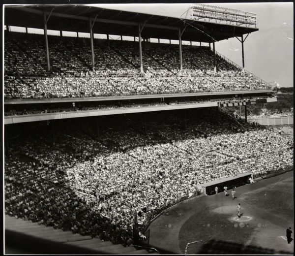 1954 Milwaukee County Stadium "The Sporting News Collection Archives" Original First Generation 9.5" x 11" Choice Jumbo Oversized Photo (TSN Collection Hologram/MEARS Photo LOA) 1:1, Unique