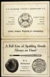 1900-1910 circa Spalding Official Amateur Baseball Scorecard
