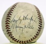 1960s Baseball Greats Multi Signed ONL (Giles) Baseball - Don Drysdale Sandy Koufax Hank Aaron - JSA