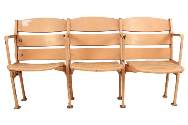 1911-65 Griffith Stadium Wooden Seat - Set of 3 Home of Washington Senators & Homestead Grays 