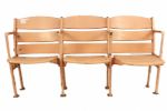 1911-65 Griffith Stadium Wooden Seat - Set of 3 Home of Washington Senators & Homestead Grays 