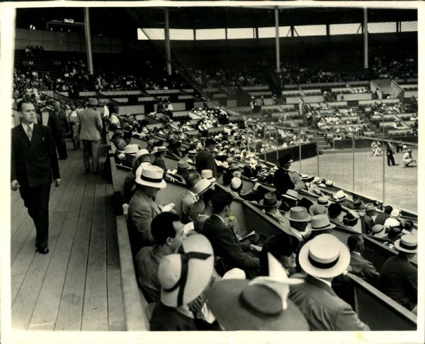 1940s circa Hollywood Park Box Seats (PCL) "The Sporting News Collection Archives" Original 8" x 10" Photo (Sporting News Collection Hologram/MEARS Photo LOA)