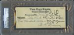 1975 Al Simmons Signed Check PSA/DNA