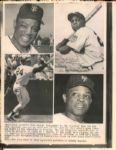 1964-74 circa Willie Mays San Francisco Giants New York Mets The Sporting News Collection Archives Original Photos (Sporting News Collection Hologram/MEARS Photo LOA) - Lot of 5