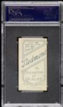 1909 - 11 T206 Hughie Jennings Detroit Tigers Piedmont Back Card - PSA EX+ 5.5