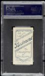 1909 - 11 T206 Roger Bresnahan St. Louis Cardinals Portrait Piedmont Back Card - PSA EX 5