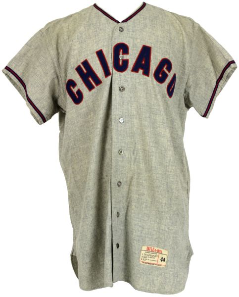 1961 Al Heist Chicago Cubs Road Jersey (MEARS A10)