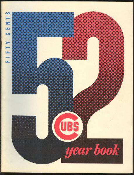 1952 Chicago Cubs Yearbook