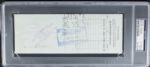1924 Miller Huggins New York Yankees Endorsed Payroll Check Also Signed by Jacob Ruppert & Ed Barrow - PSA/DNA Holder