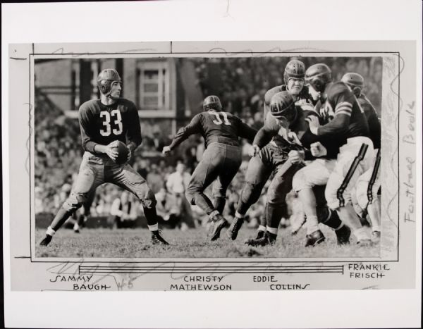 1940s Sammy Baugh Washington Redskins Modern Print "TSN Collection Archives" Original First Generation 11" x 14" Choice Jumbo Oversized Photo (TSN Collection Hologram/MEARS Photo LOA)