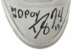 2009 Dwight Howard Orlando Magic Twice Signed Adidas Commander Shoes With Unique Inscriptions - JSA 