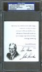 John Wooden Signed 7-Point Creed Card PSA/DNA