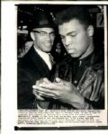 1965 Muhammad Ali (Cassius Clay) with Malcolm X 8" x 10" Photo