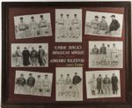 1934 Earle Mack American League All Stars ( White Sox Red Sox ) vs. Calgary Pucksters Signed Display With Ted Lyons & Pinky Higgins - JSA