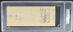 1974 Robin Yount Milwaukee Brewers Payroll Check - Earliest Known Rookie Season Check - PSA/DNA