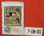2001 Brook Fordyce Baltimore Orioles Throwback Game Worn Signed Jersey MLB Hologram - JSA & MEARS LOA