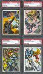 1966 Batman (Black Bat) PSA Graded NM 7 Partial Set (27/55)