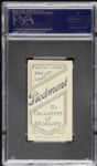 1909 - 11 T206 Cy Young Cleveland Naps Piedmont Back Card - PSA VG/EX+ 4.5
