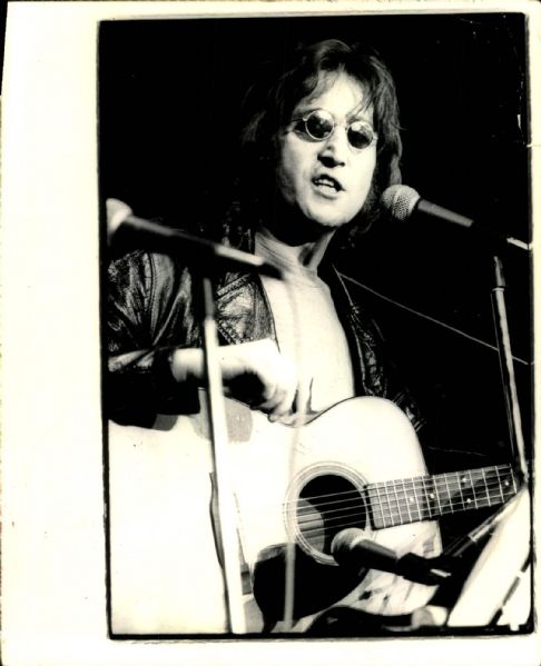 1975 John Lennon The Beatles Original 8" x 10" Photo (MEARS Photo LOA)