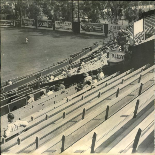 1942 Empty Gilmore Field Hollywood Stars (PCL) "The Sporting News Collection Archives" Original 8" x 8" Photo (Sporting News Collection Hologram/MEARS Photo LOA)