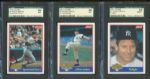1991 Score Mickey Mantle Insert Set (7) SGC Graded