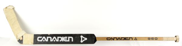 Chicago Blackhawks Murray Bannerman Signed Game Used Stick