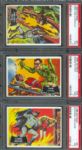 1966 Batman (Black Bat) PSA Graded NM 7 Partial Set (27/55)
