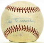 1960s Leo Durocher Chicago Cubs Single Signed ONL (Giles) Baseball From Cubs Employee  - JSA 