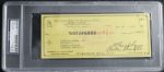 1972 Bud Selig Milwaukee Brewers Signed Check - To Cleveland Indians  - PSA/DNA Holder