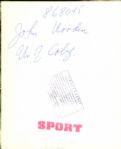 1946 to 1974 John Wooden UCLA Bruins SPORT Magazine Collection Archives Original 8 x 10 Photos (SPORT Magazine Collection Hologram/MEARS Photo LOA) - Lot of 3