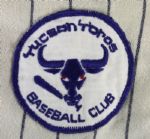 1969 Tucson Toros Game Worn Flannel Baseball Pacific Coast League Jersey w/ 2 Patches MLB 100th Anniversary (MEARS Auction LOA)